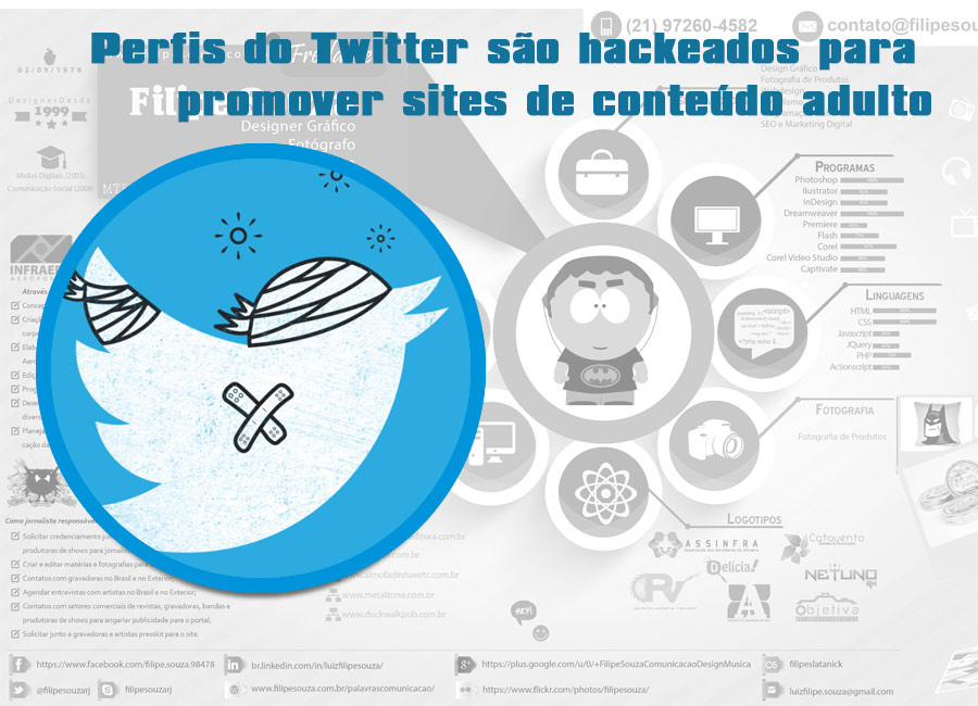 Perfis do Twitter são hackeados para promover sites de conteúdo adulto