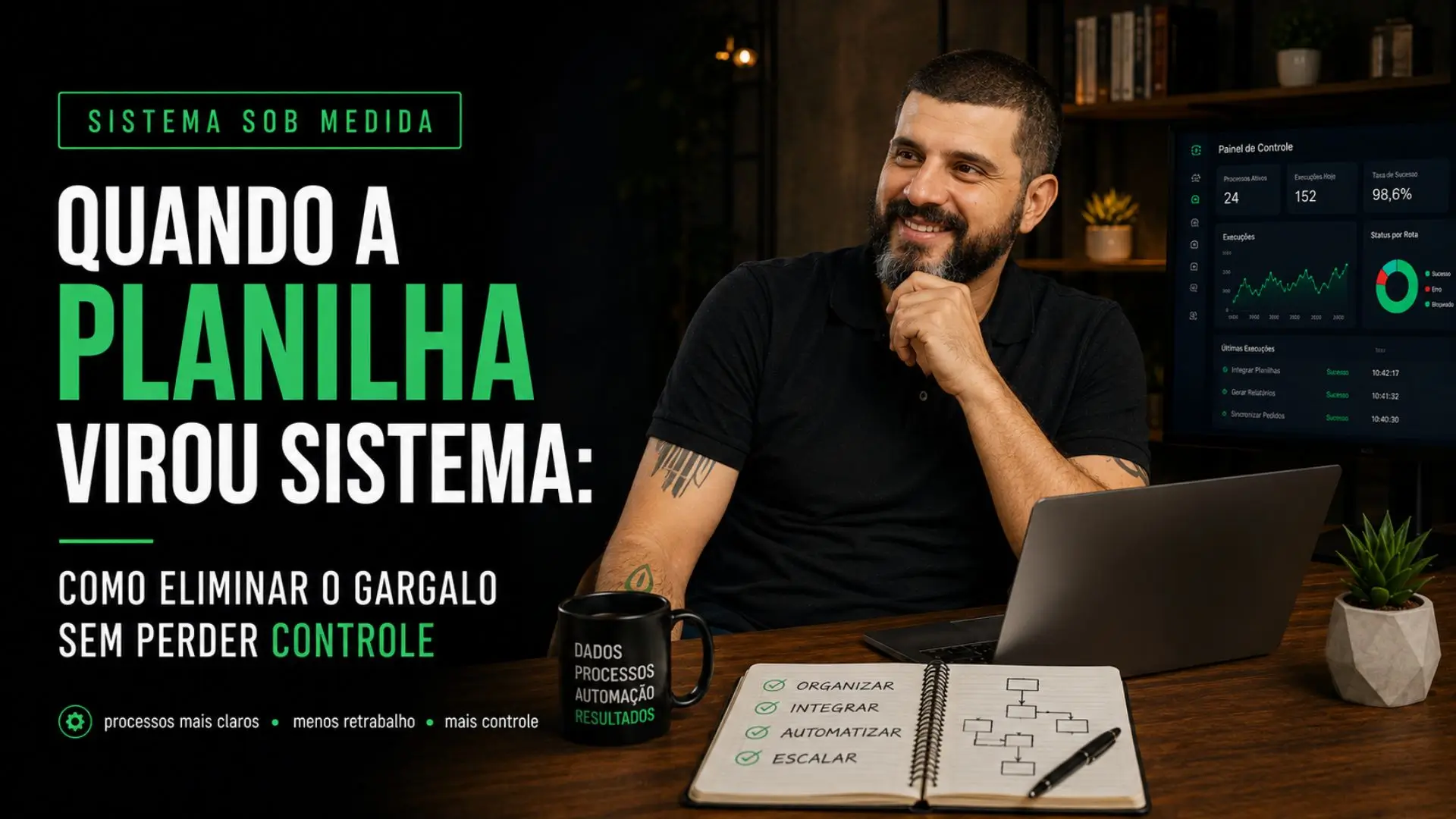 Quando a planilha virou sistema: como eliminar o gargalo sem perder controle