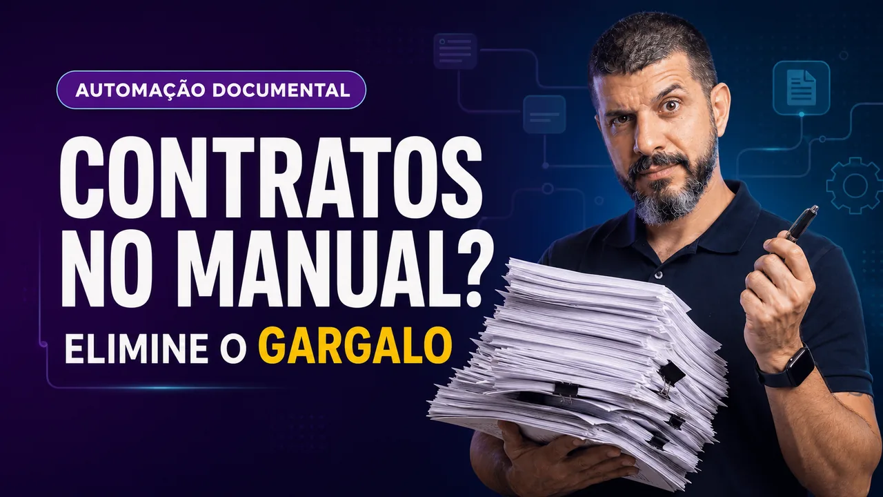 Contratos no manual: elimine o gargalo com automação documental